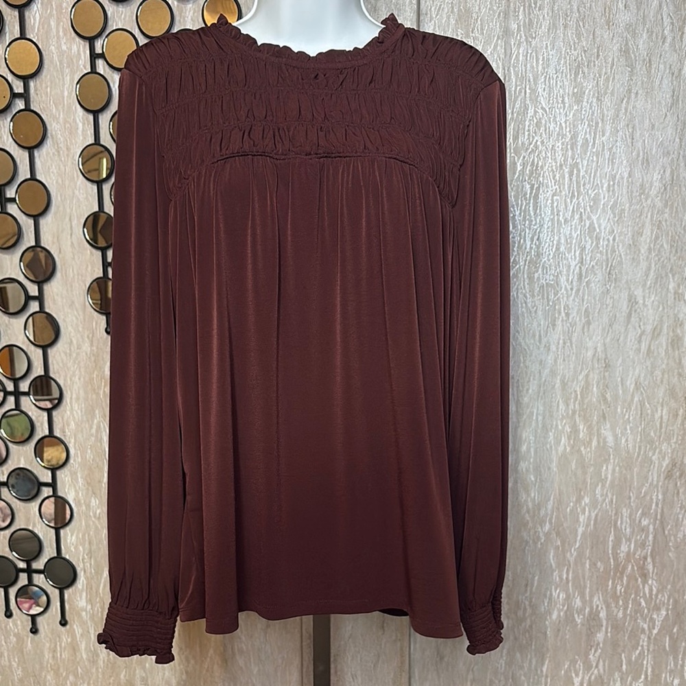 Maurices Deep Burgundy Blouse